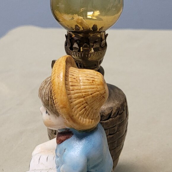 A set of 2 vintage Dutch kids mini oil lamps - Picture 4 of 9